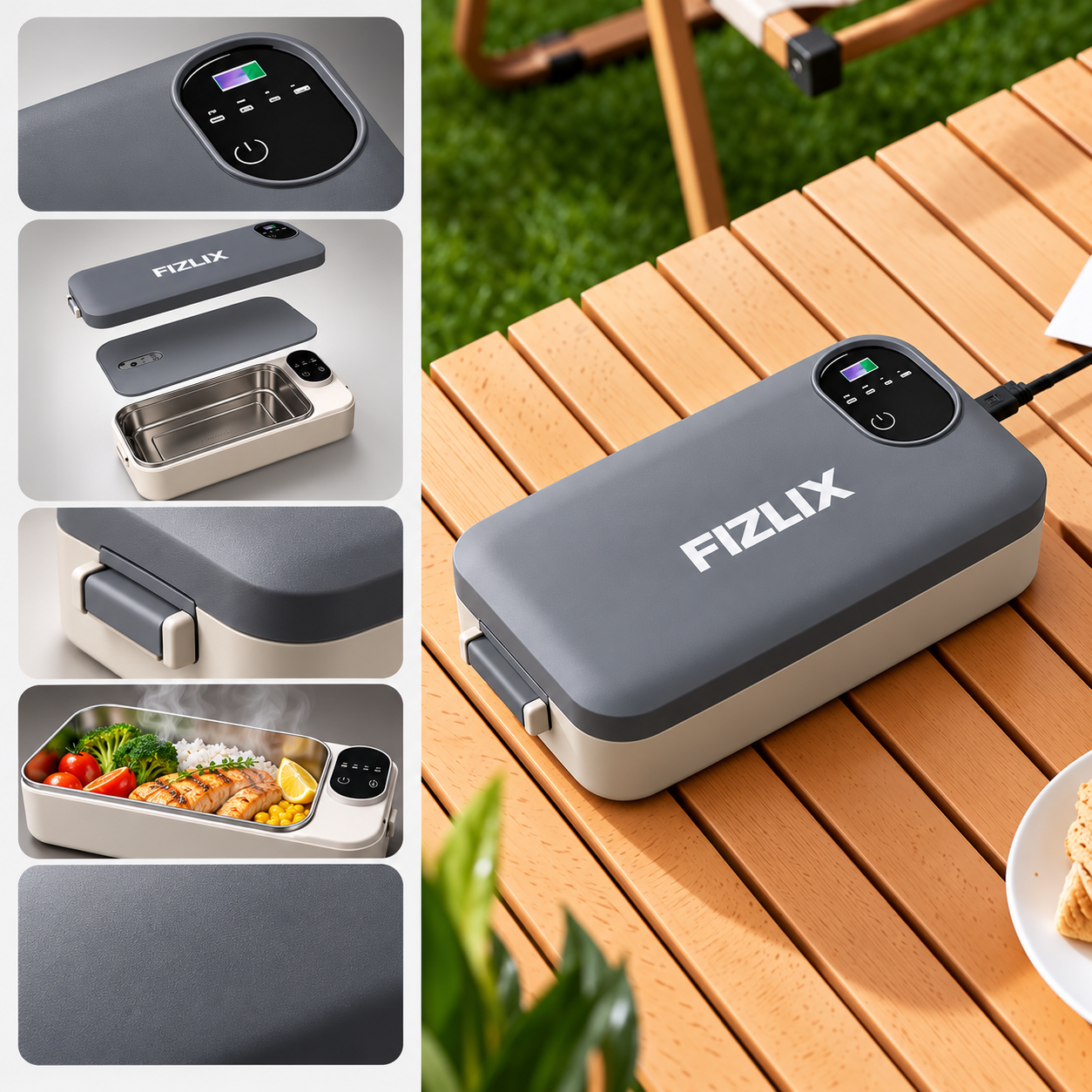 Fizlix ThermoBox™ - Self-Heating Electric Lunch Box