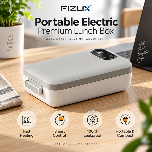 🎀Fizlix ThermoBox™🍱 Self-Heating Electric Lunch Box🔋🌡️