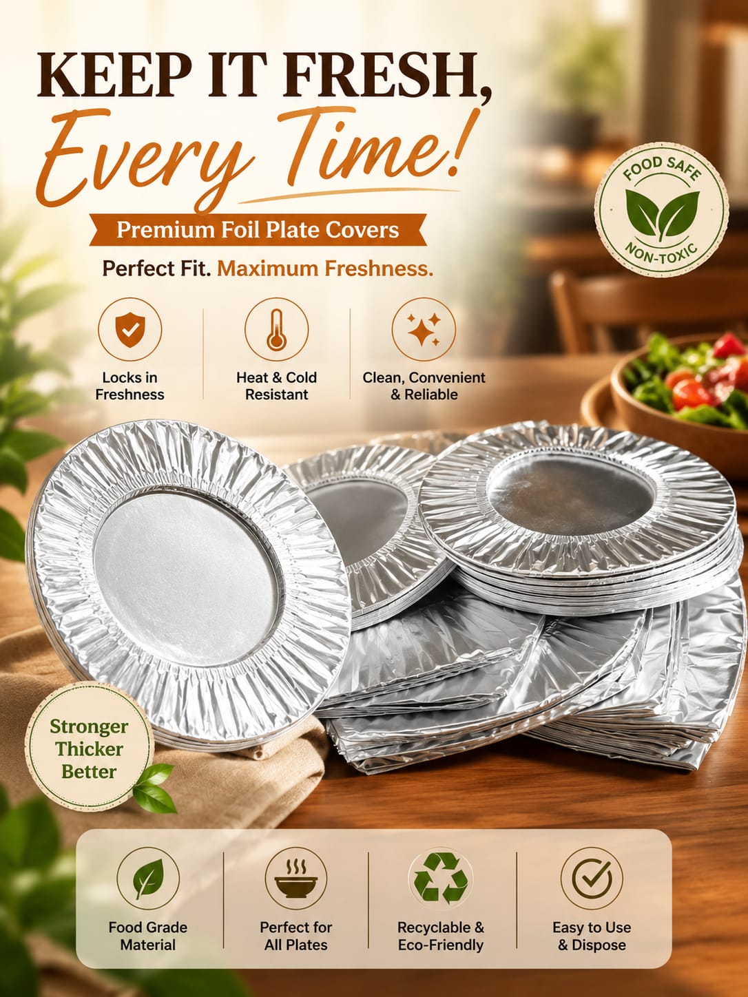 Reusable  Aluminum Foil Cover