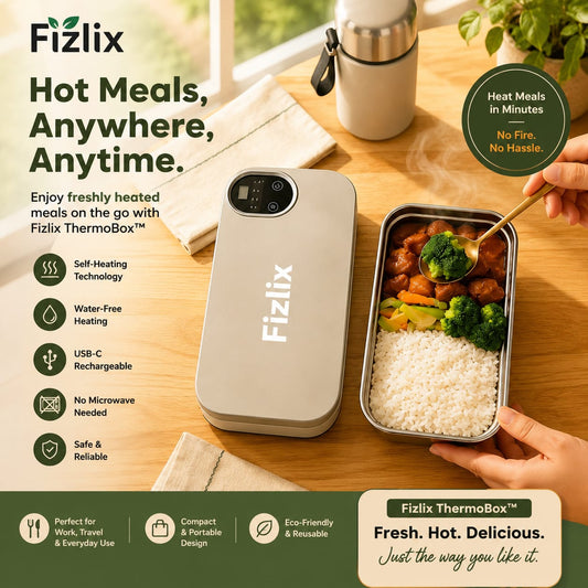 Fizlix ThermoBox™ - Self-Heating Electric Lunch Box